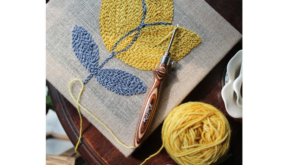 Punch Needle Cushion Cover Pattern: A Floral Design for Spring