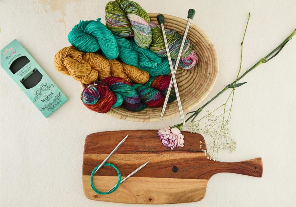 Mindful Knitting Needles with Symfonie Yarns