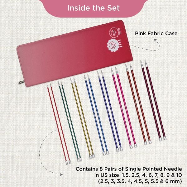 Zing Single Pointed Needle Sets