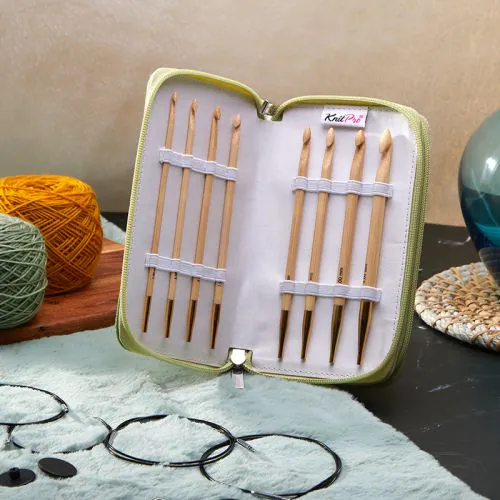 Bamboo Deluxe Tunisian Crochet Hooks Set | KnitPro