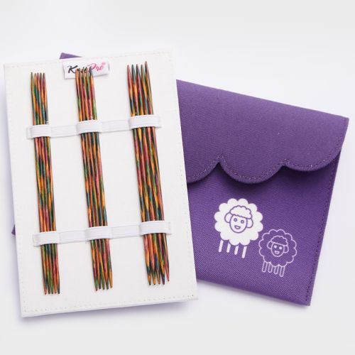 KnitPro Symfonie Ferri A Doppia Punta 15 Cm – 5,5 Mm, Colori Multicolore, Per Lavori A Maglia