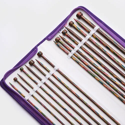Aiguilles à Câble KnitPro Symfonie Bois - Lot De 3 Tailles (3.25mm, 4mm, 5.5mm) Multicolore