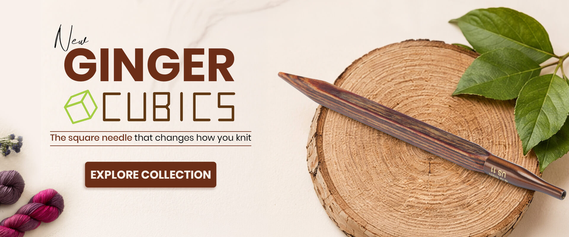 Ginger Cubic Collection Banner