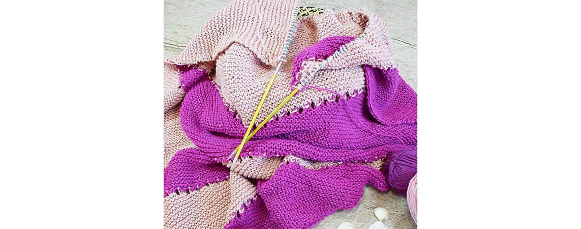 How to Construct a Knitted Shawl from Start to Finish