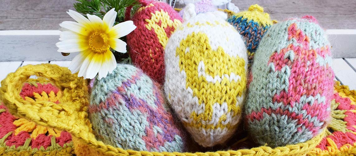 How to Knit Easter Eggs