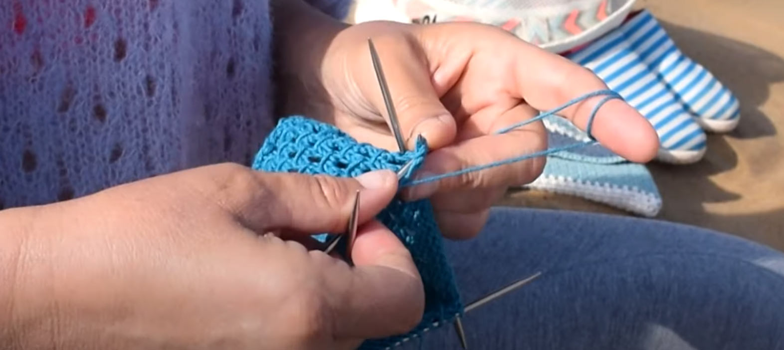 How to switch from Circular to Double Pointed Knitting Needles