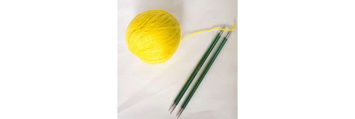 Using double pointed needles