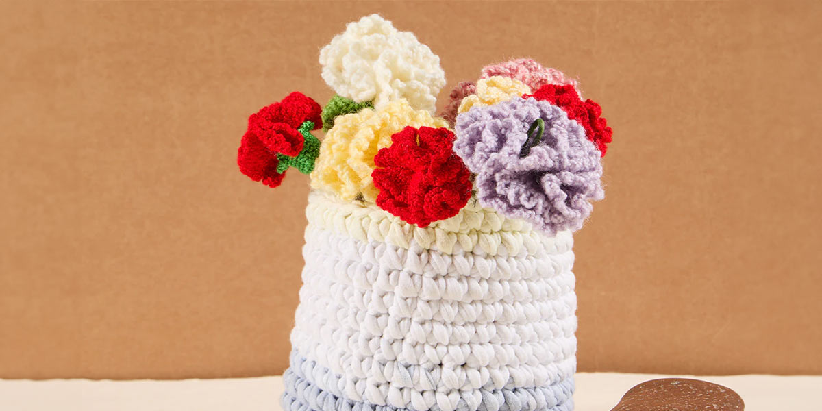 Frühlingsgarn Blumen: Stricken & Häkeln Rose, Sonnenblume