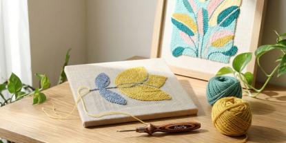Punch Nadel Kissenbezug Muster: Ein Blumendesign für den Frühling