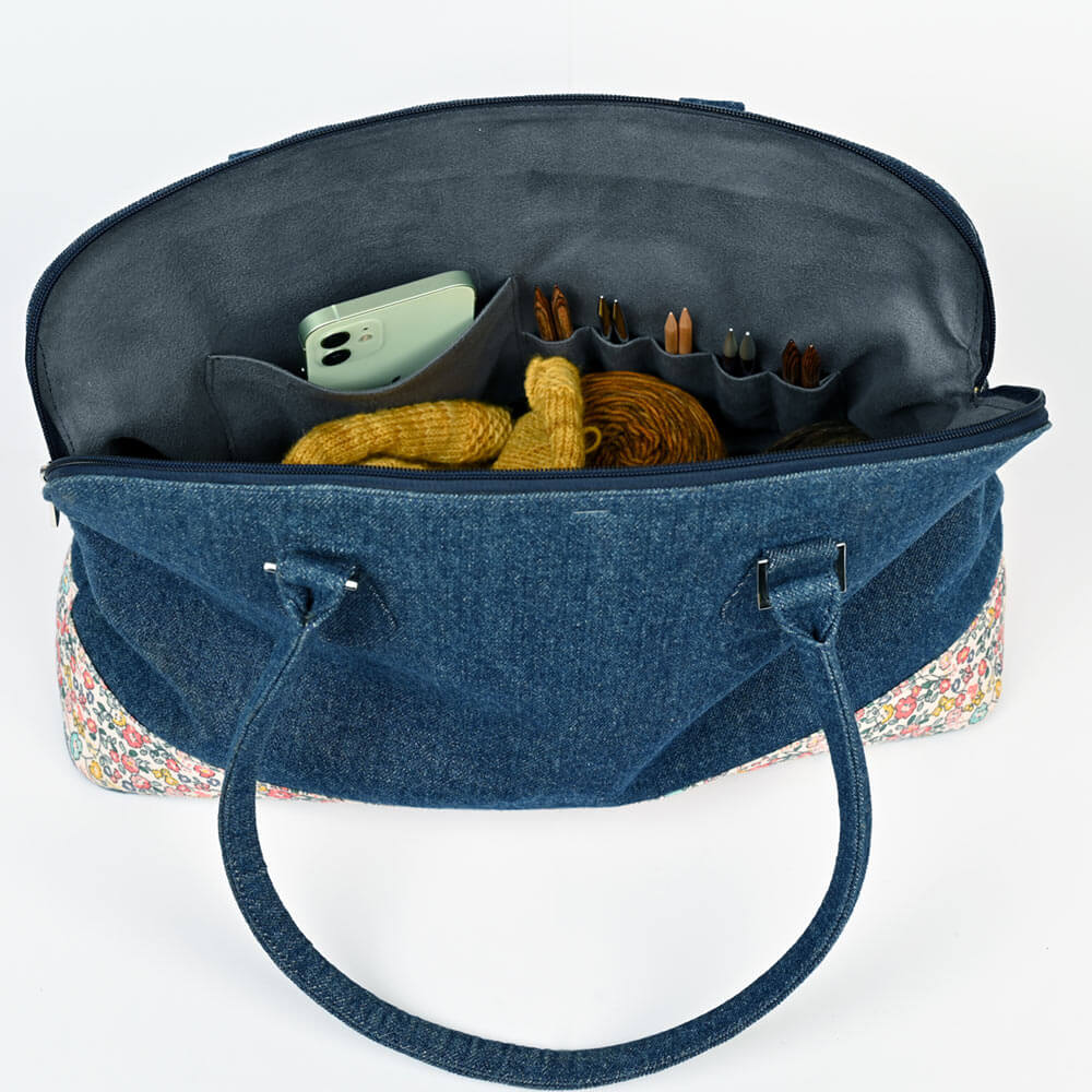 Die Blüten-Schulterhandtasche (Umhängetasche)