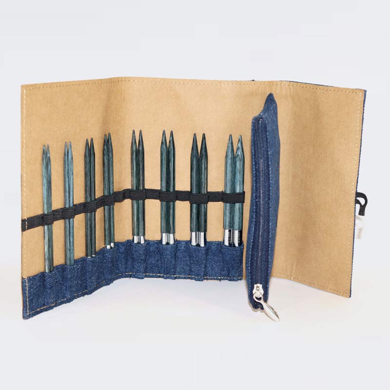 Interchangeable Circular Needle Set Indigo Wood