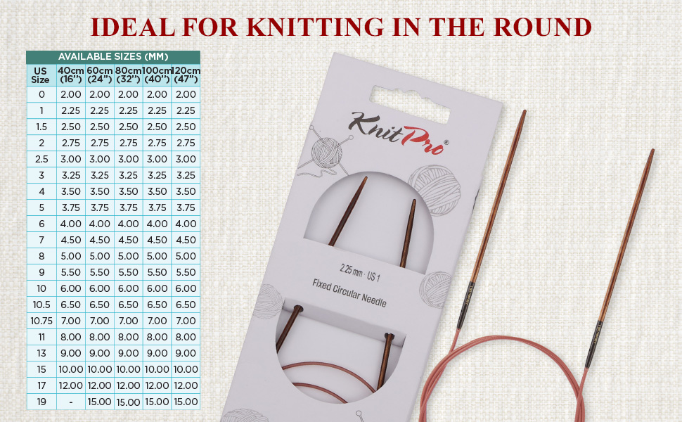 KnitPro Ginger Fixed Circular Needles 