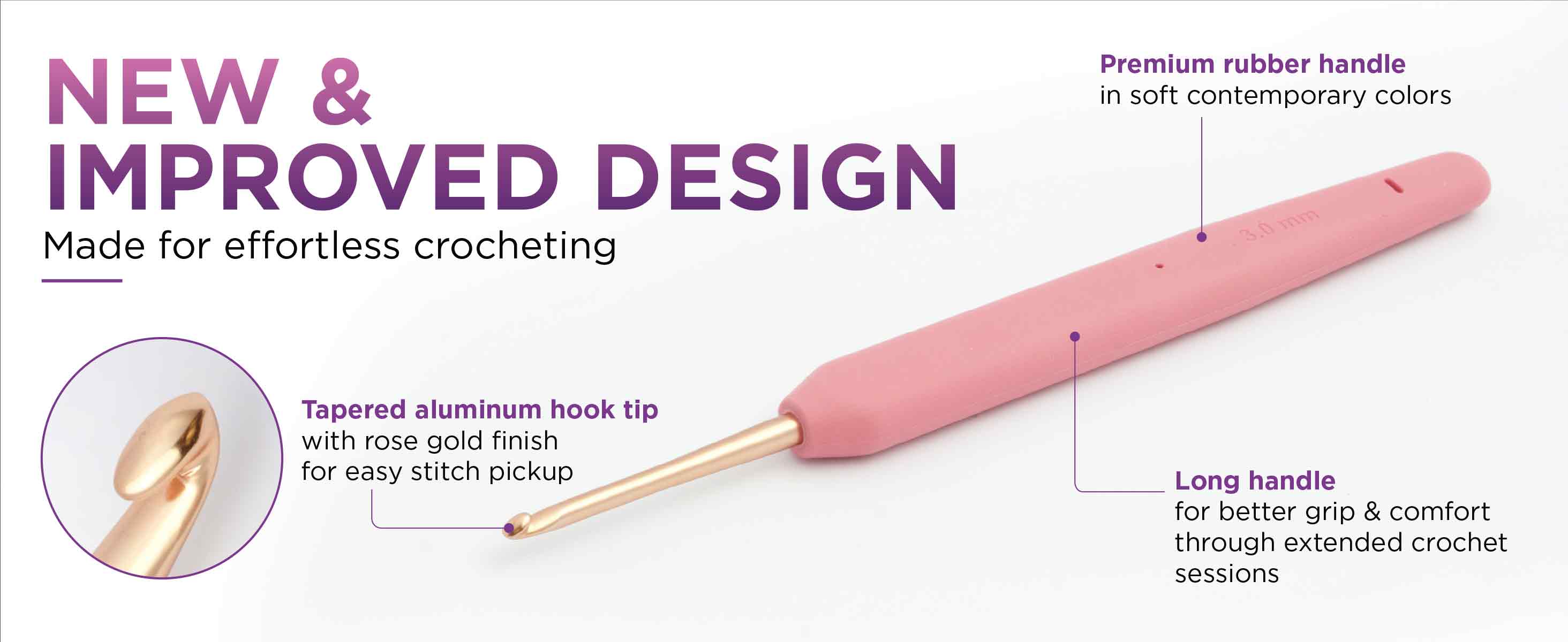 knitpro Vybe Single Ended Crochet Hooks Set