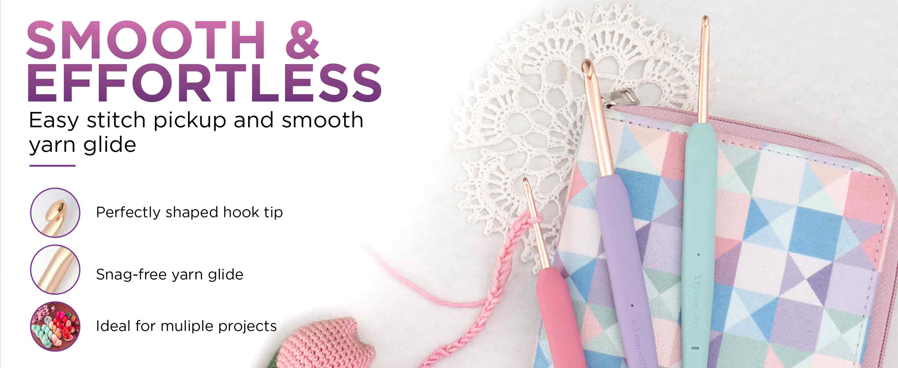 knitpro Vybe Single Ended Crochet Hooks Set