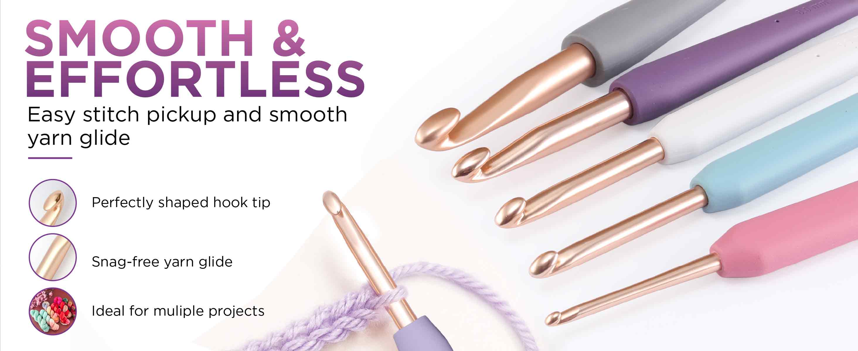 knitpro Vybe Single Ended Crochet Hooks