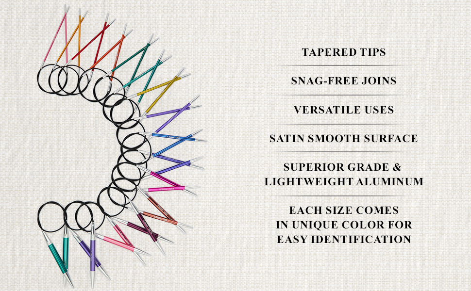 KnitPro Zing Fixed Circular Needles