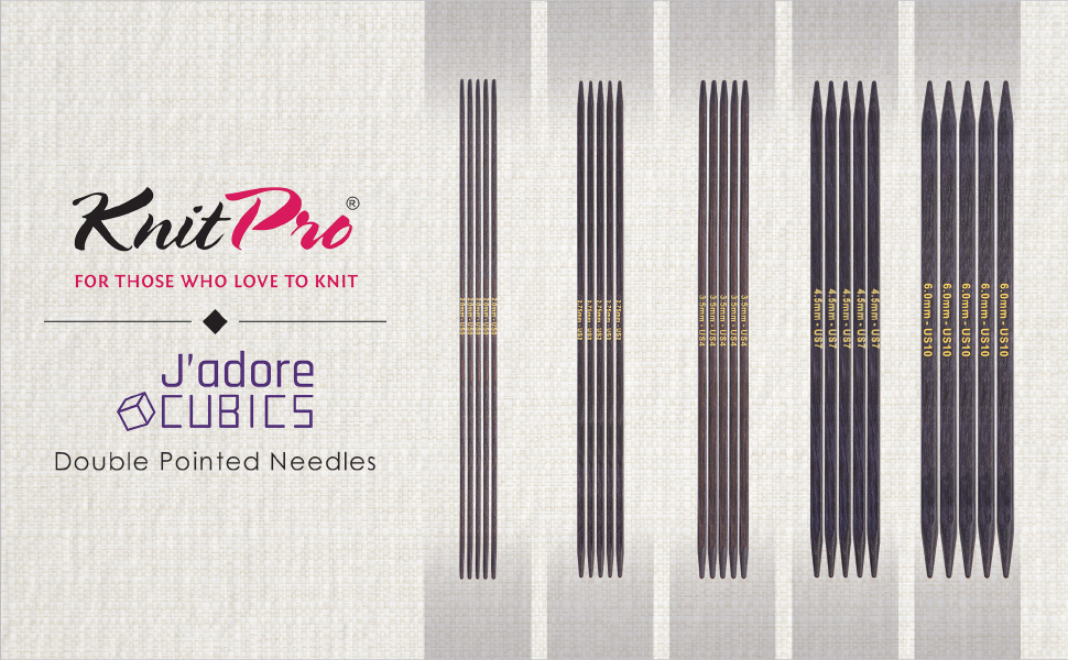 KnitPro J’adore Cubics Double Pointed Needles 
