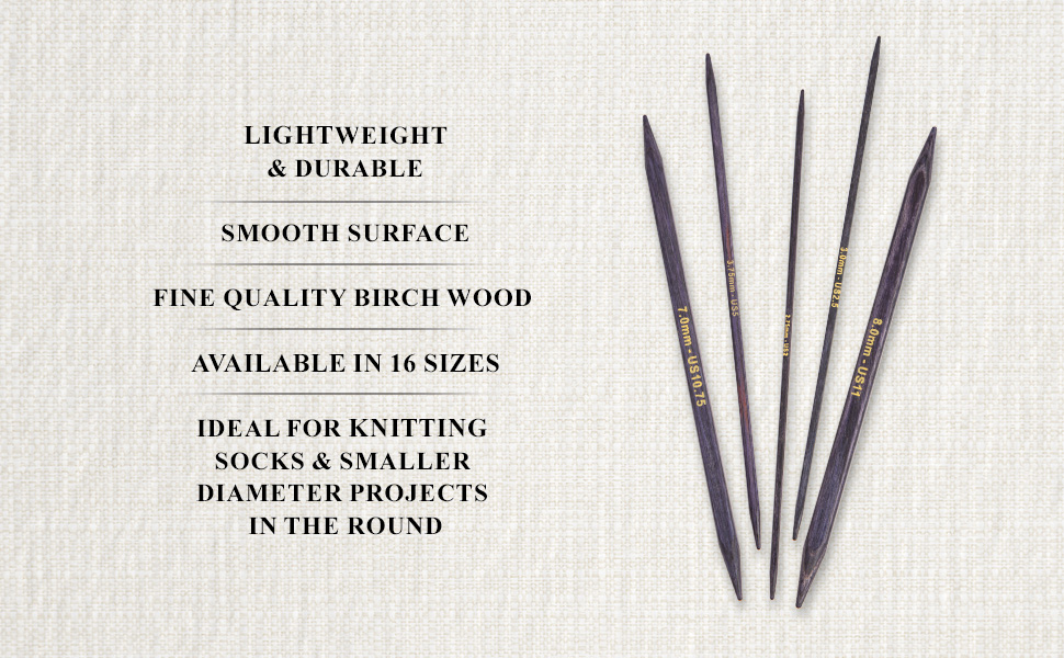 KnitPro J’adore Cubics Double Pointed Needles 