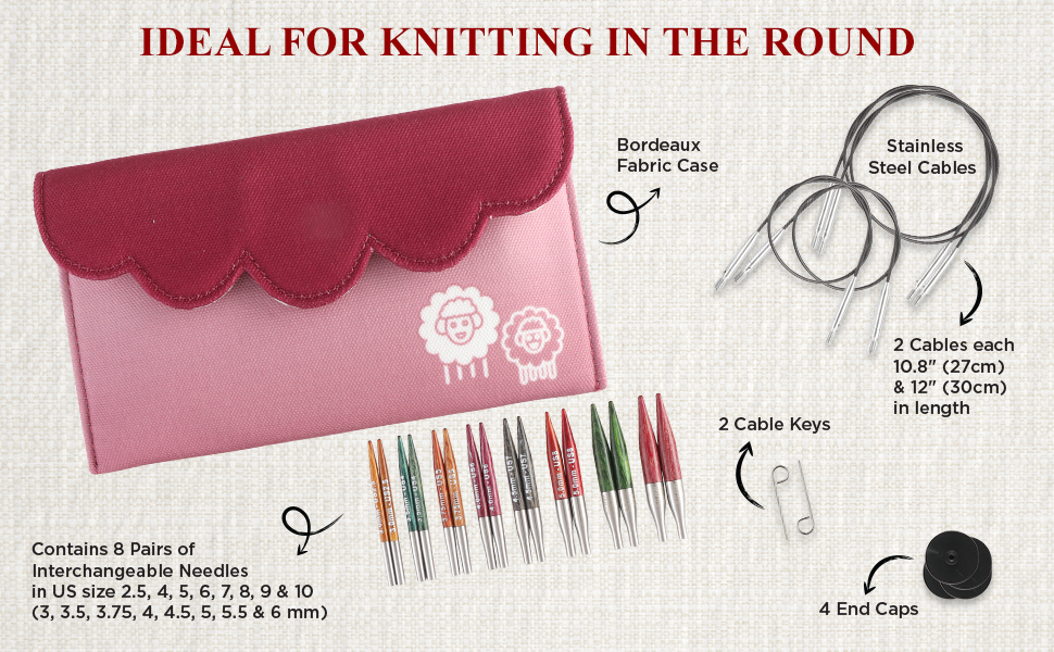 Dreamz Mini Austauschbares-Nadel-Set | KnitPro